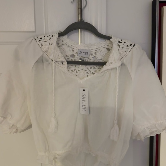 NWT SAYLOR Zabrina Set in White - Picture 3 of 4